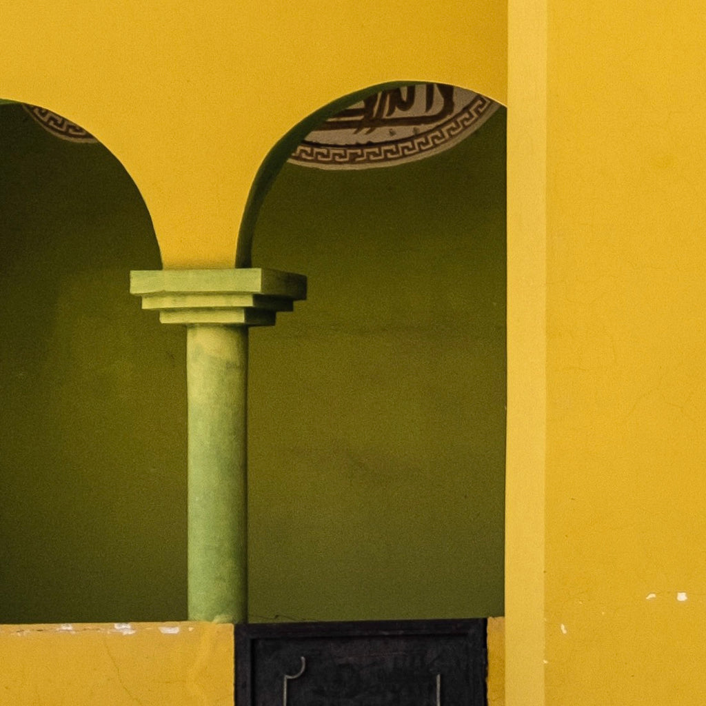 The girl and the mosque