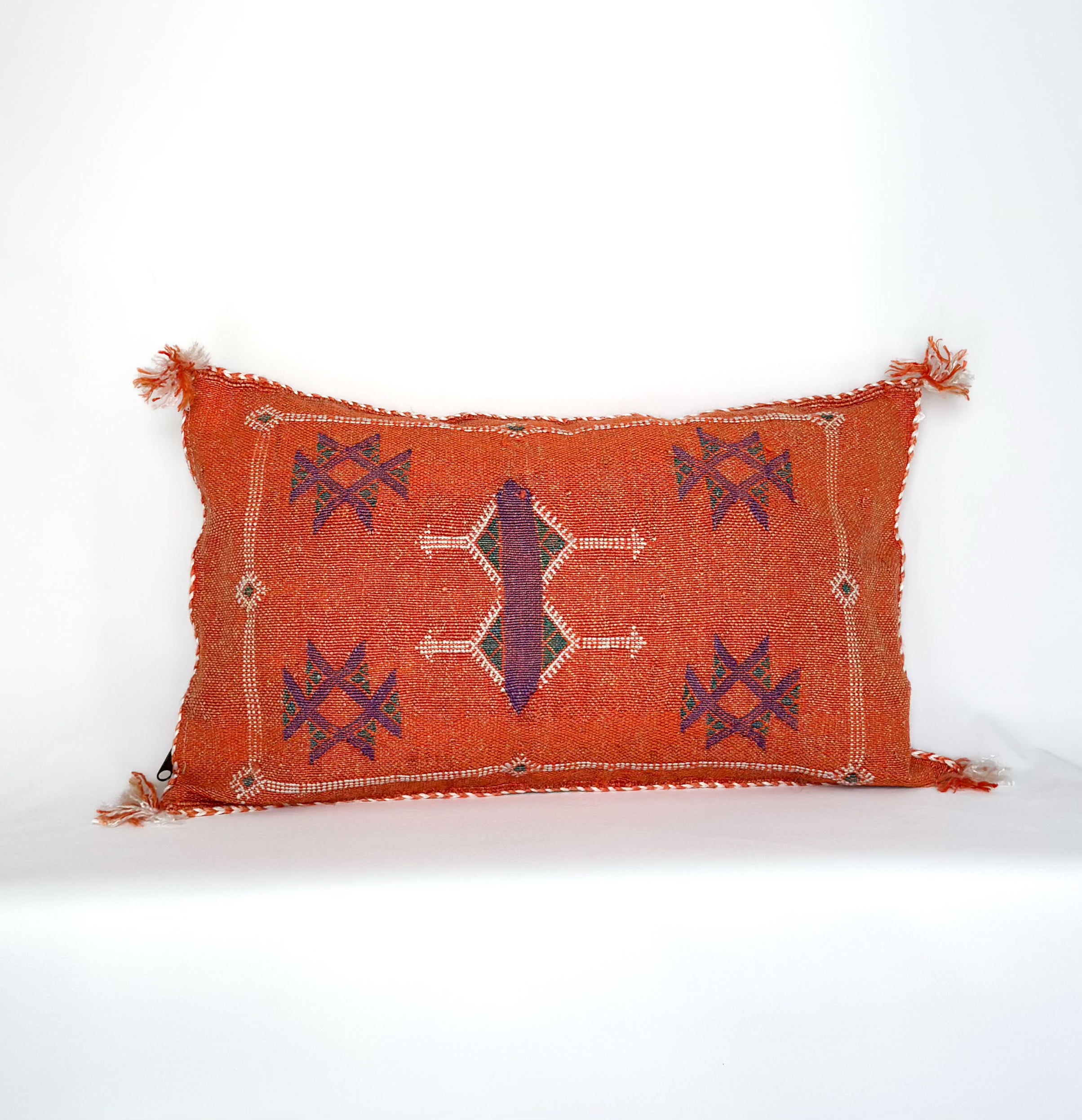 Marokkansk pudebetræk i agavesilke 40x60