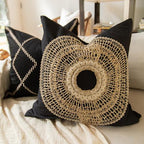 African Armour black medium cushion 55x55cm