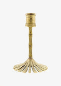 Bambus lysestake i resirkulert messing, 15 cm