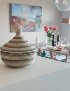 Kumba kurv sort og grå