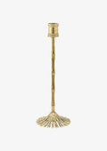 Bambus lysestake i resirkulert messing, 26 cm