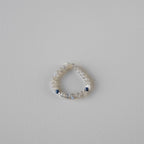 Armbånd med halvedelstener - Rosenkvarts og grønn agat