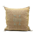 Marokkansk putetrekk i agavesilke 50x50