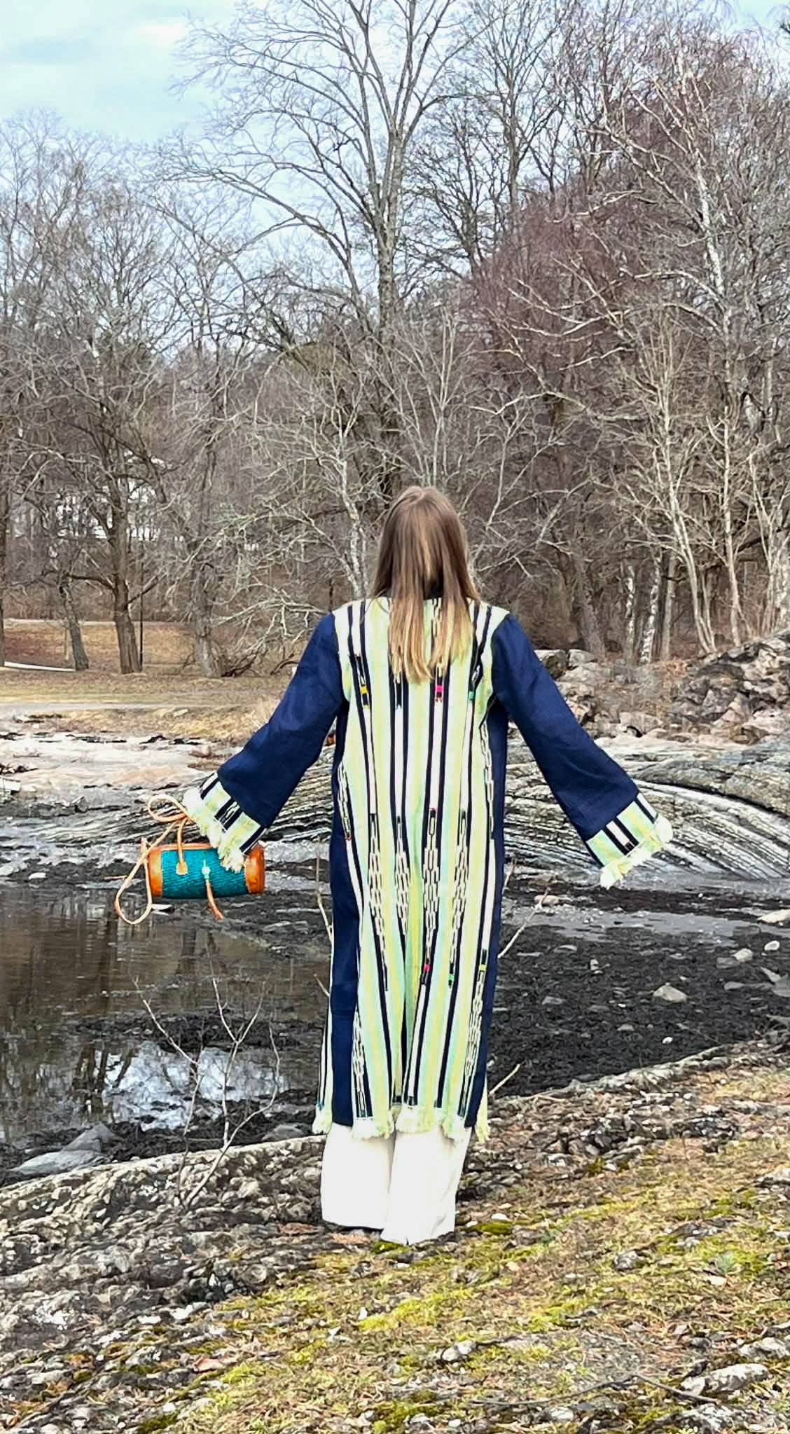 Kimono i vintagestoff