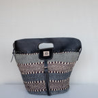 Stor skulderveske i sisal og skinn - Designet av Savannen