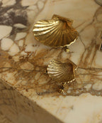 Skjell skål i messing - Stor