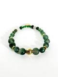Bracelet with semi-precious stones - Jade