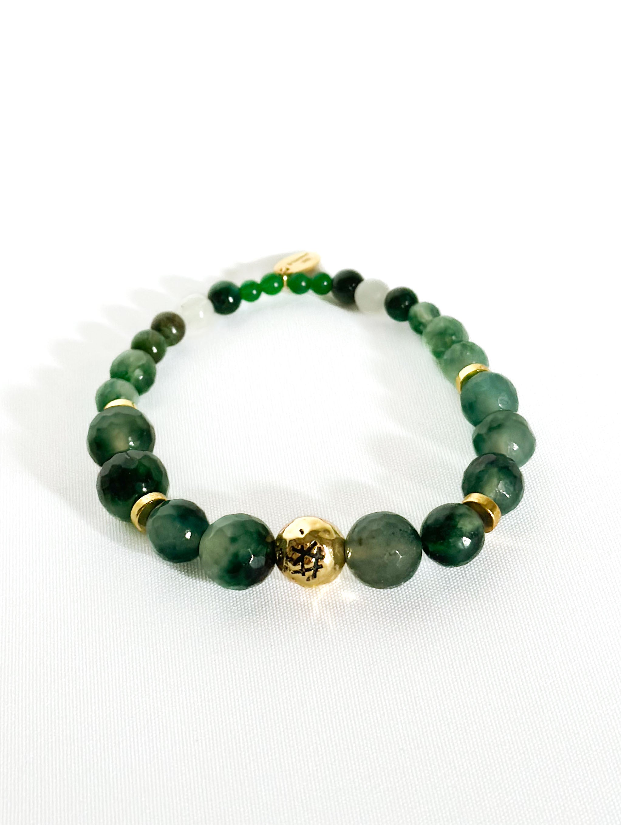 Armbånd med halvædelsten - Jade