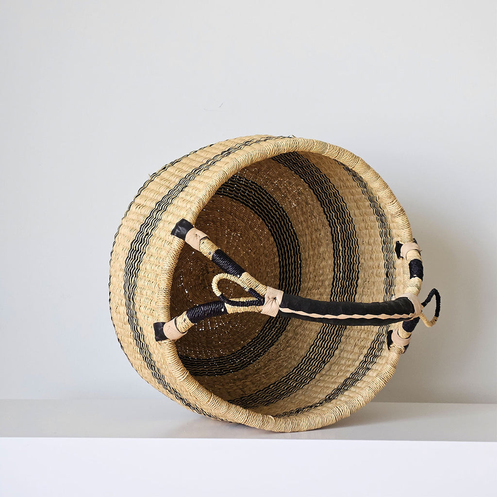 Bolgakurv natur/blå