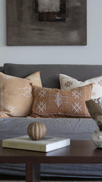 Marokkansk putetrekk i agavesilke 40x60