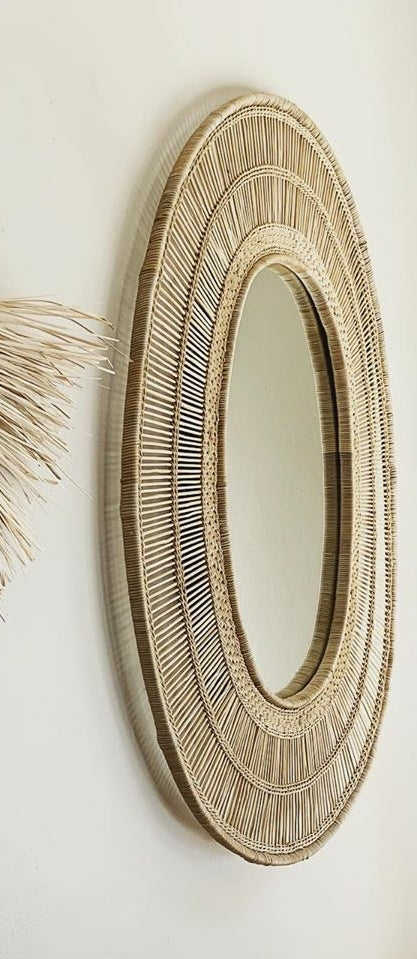 Speilramme flettet medium