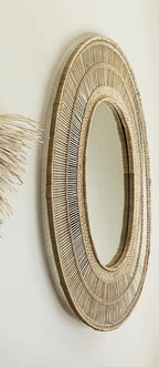 Speilramme flettet medium