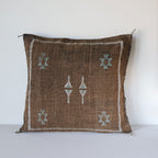 Marokkansk putetrekk i agavesilke 50x50