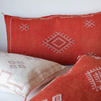 Marokkansk putetrekk i agavesilke 50x90