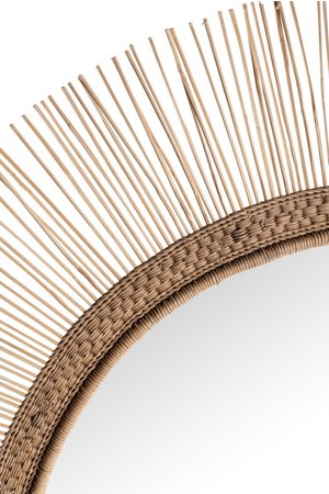 Sol speilramme flettet medium