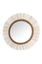 Sol speilramme flettet medium