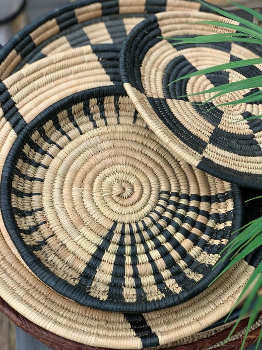 Malawi-tønde sort og naturlig