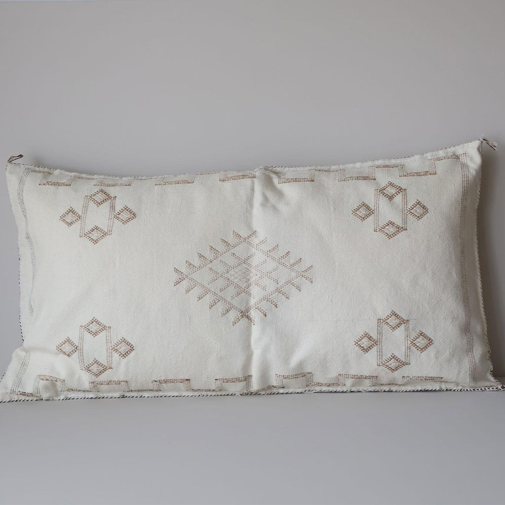 Marokkansk putetrekk i agavesilke 50x90