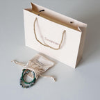 Armbånd med halvedelstener - Rosenkvarts og agat