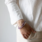 Armbånd med halvedelstener - Ametyst