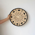 Malawi wicker dish black and natural
