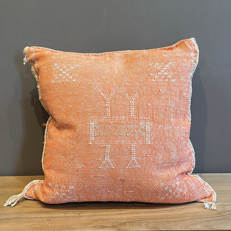 Marokkansk pudebetræk i agavesilke 50x50