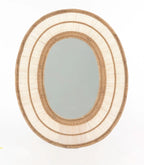 Speilramme oval i natur