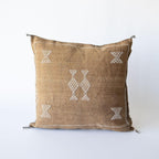 Marokkansk putetrekk i agavesilke 50x50