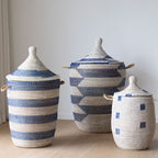 Savannenkurv - Hvit og blå