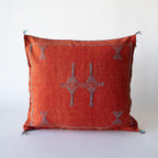 Marokkansk putetrekk i agavesilke 50x50