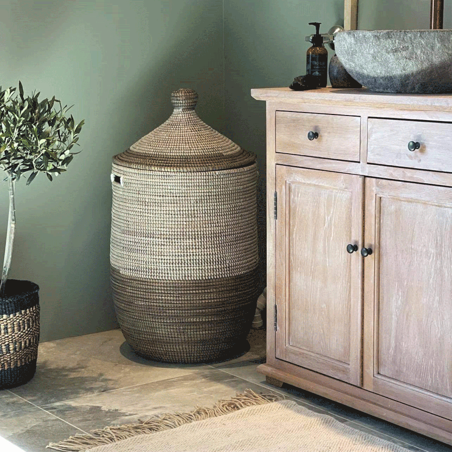 Savannenkurv - Hvit og grå