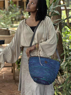 Crossbody veske i sisal