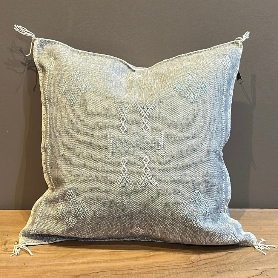 Putetrekk 50x50 gråblå