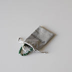 Armbånd med halvedelstener - Grønn agat