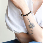 Halskjede med halvedelstener - Tigerøye