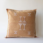 Marokkansk putetrekk i agavesilke 50x50