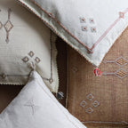 Marokkansk putetrekk i agavesilke 50x50