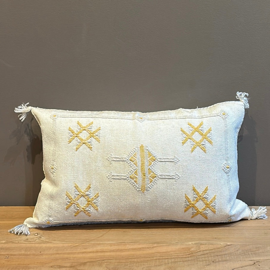 Marokkansk pudebetræk i agavesilke 40x60