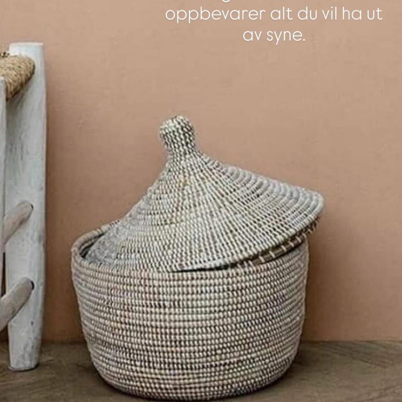 Savannah kurv lille - Hvid natur