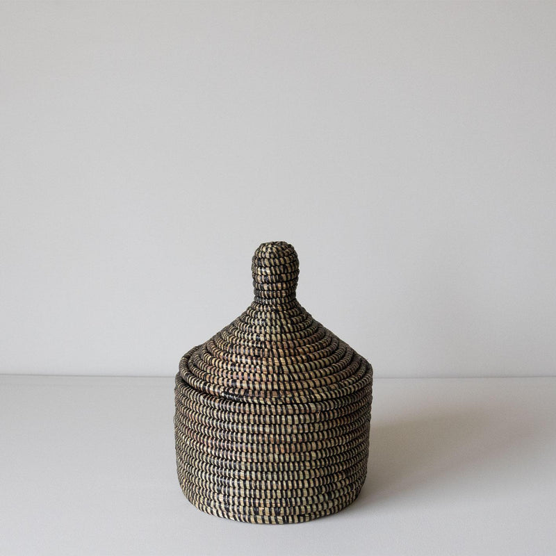 Savannah basket mini - Brown-black