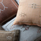 Marokkansk putetrekk i agavesilke 50x50