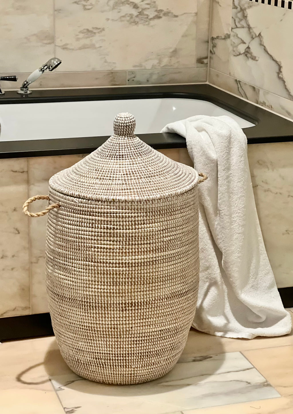 Savannah basket - White nature