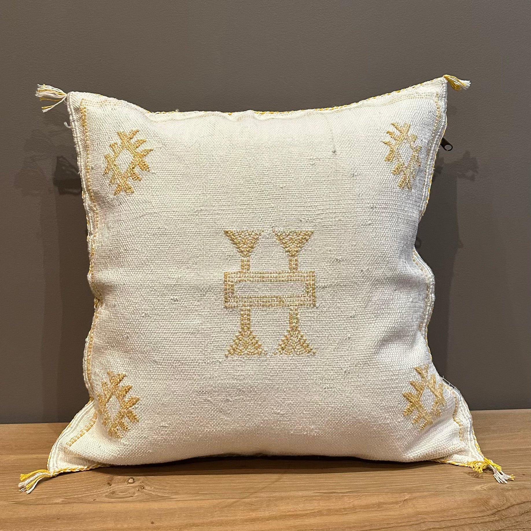 Marokkansk pudebetræk i agavesilke 50x50