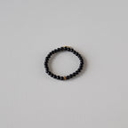 Armbånd med halvedelstener - Sort agat