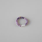 Armbånd med halvedelstener - Ametyst