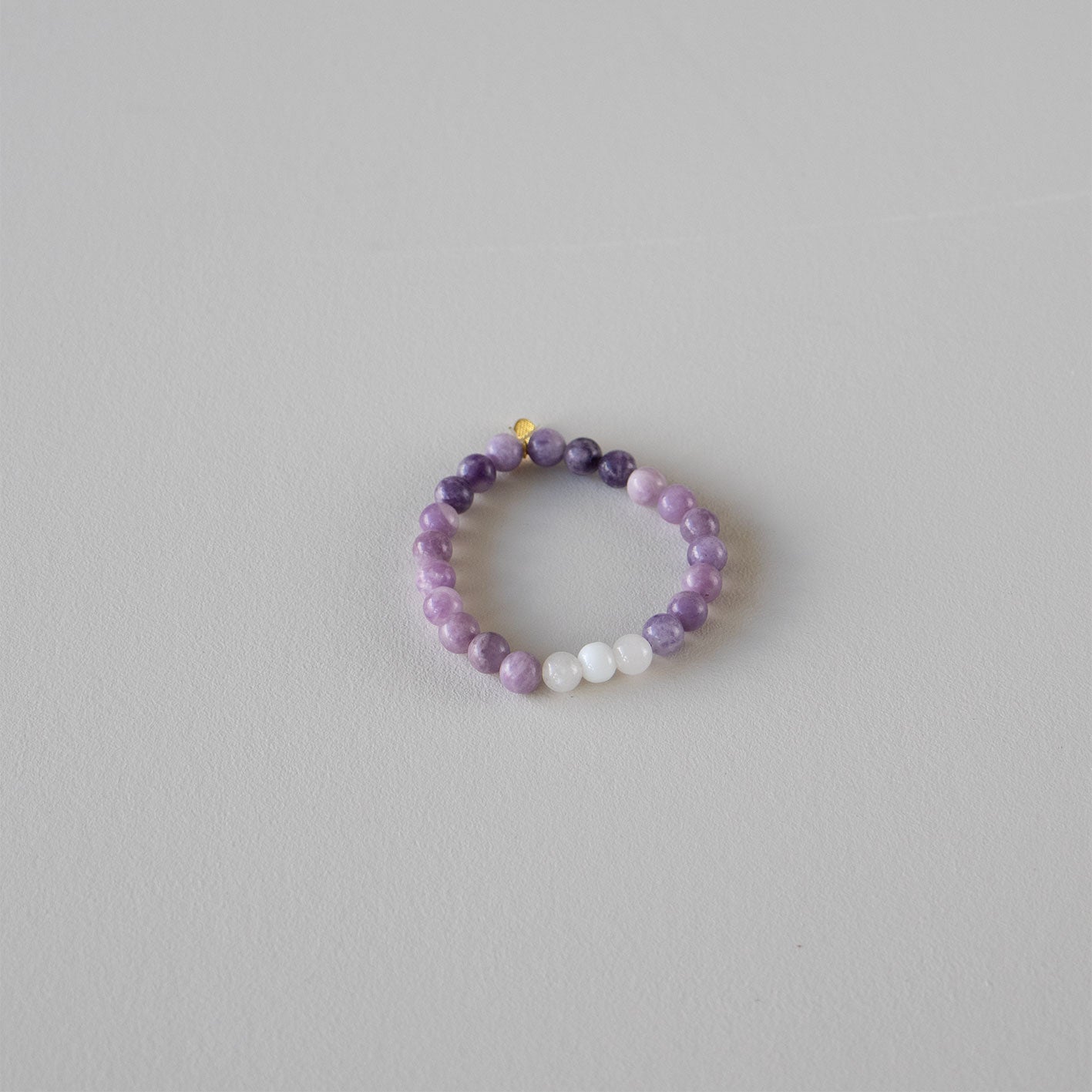 Armbånd med halvedelstener - Ametyst