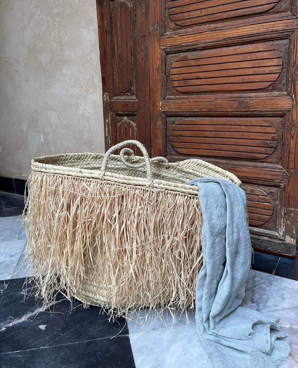 Marokkansk handleveske med frynser