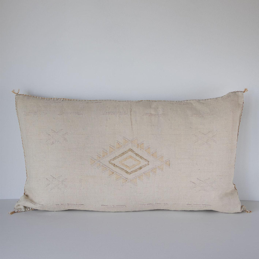 Marokkansk putetrekk i agavesilke 50x90