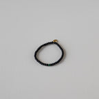 Armbånd med halvedelstener - Sort agat